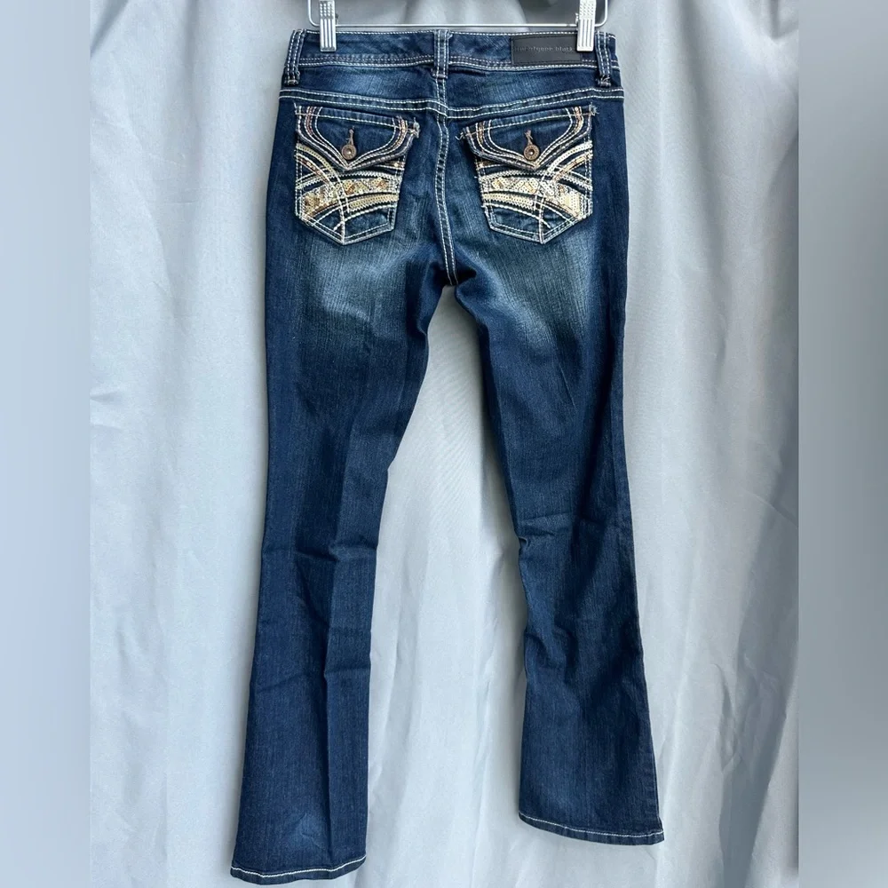 Rue 21 TwentyOne Black Size Curvy 3/4 Regular Low Rise Slim Boot - Picture 3 of 11